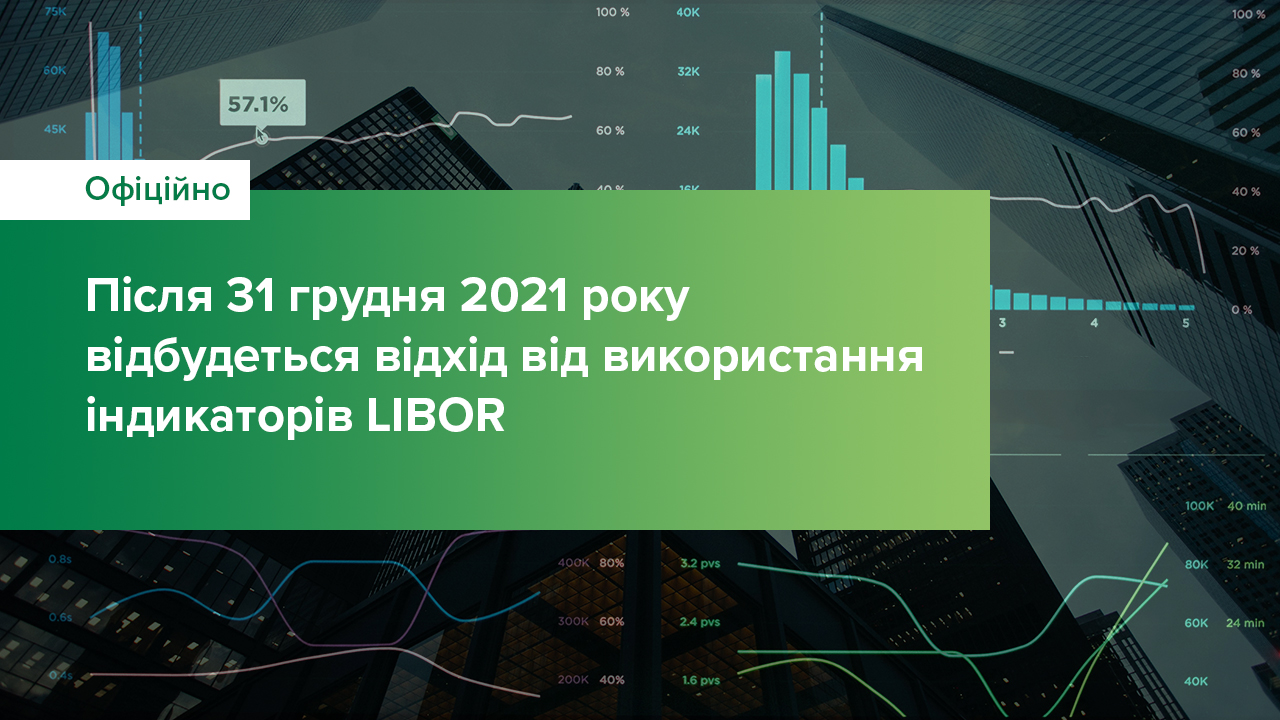Відхід від використання індикаторів LIBOR на світових фінансових ринках відбудеться після 31 грудня 2021 року