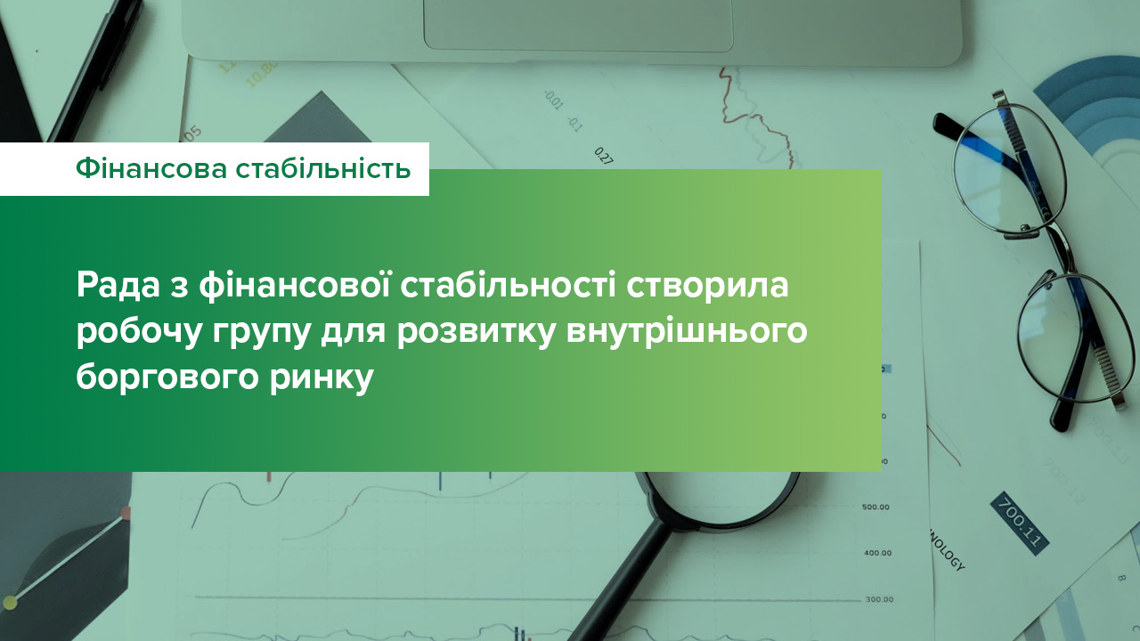 Рада з фінансової стабільності створила робочу групу для розвитку внутрішнього боргового ринку