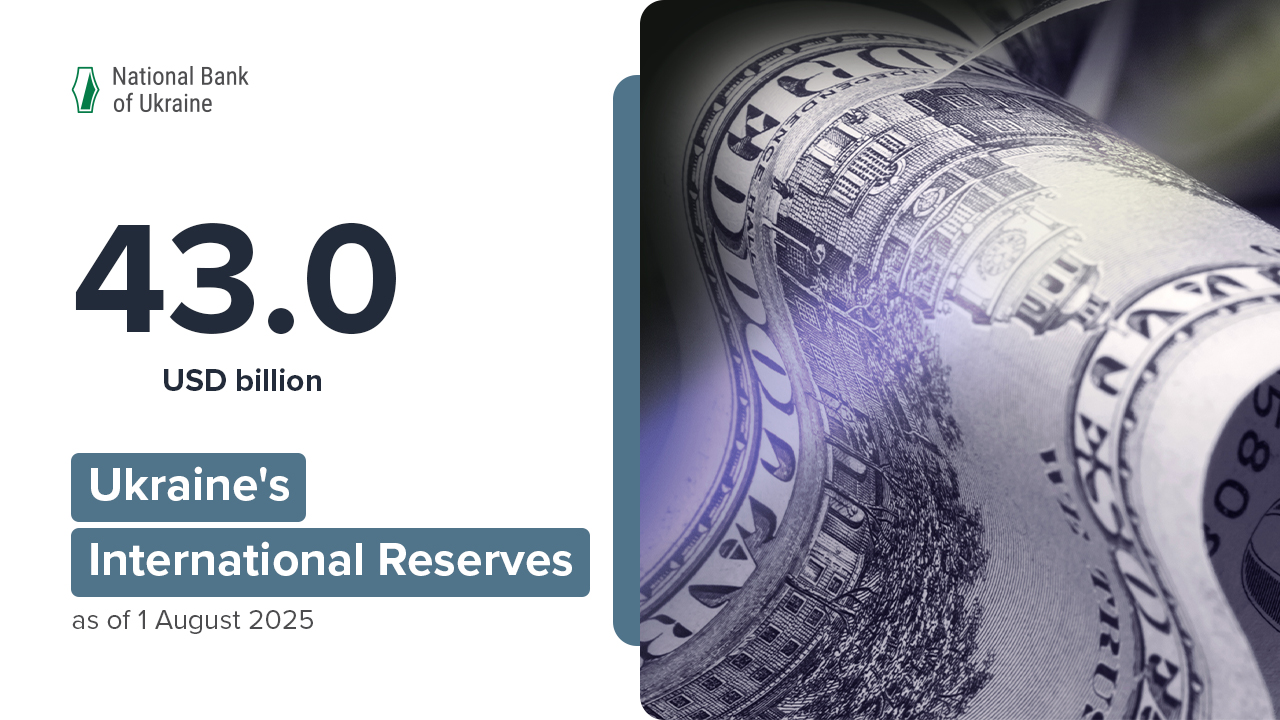 International Reserves Amount to USD 43.0 Billion in July