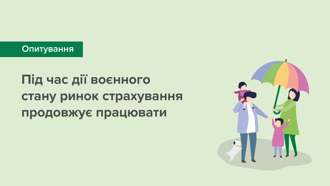Під час дії воєнного стану ринок страхування продовжує працювати – результати опитування