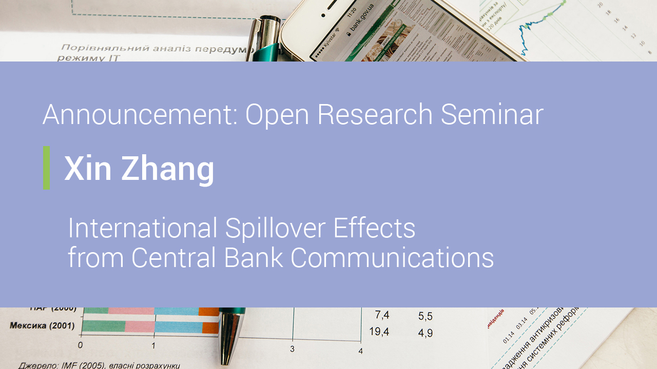 Coming Up: Open Research Seminar on International Spillover Effects from Central Bank Communications