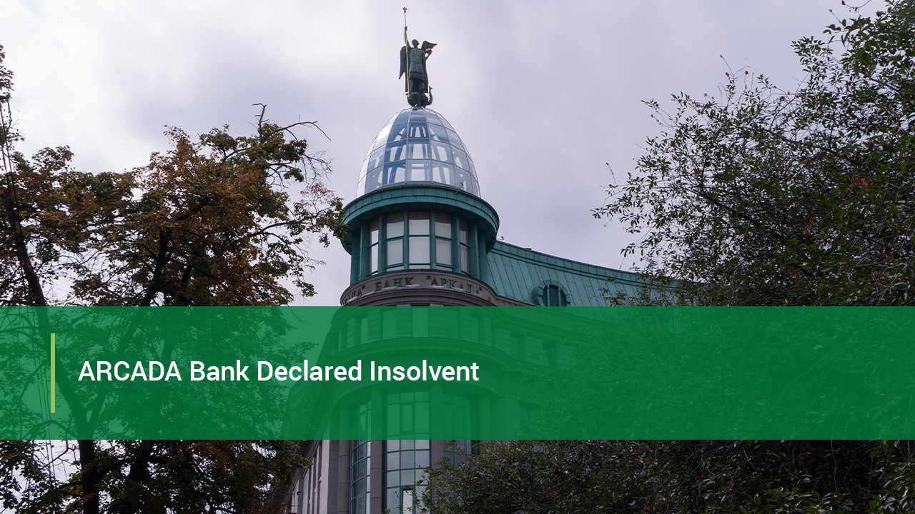 ARCADA Bank Declared Insolvent