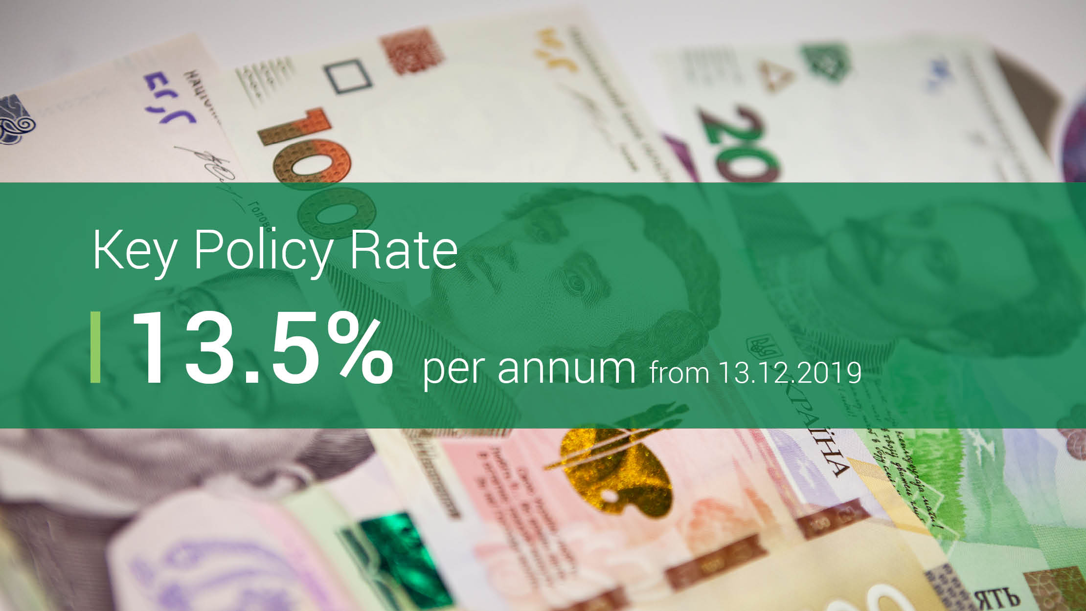 NBU Cuts Key Policy Rate to 13.5%