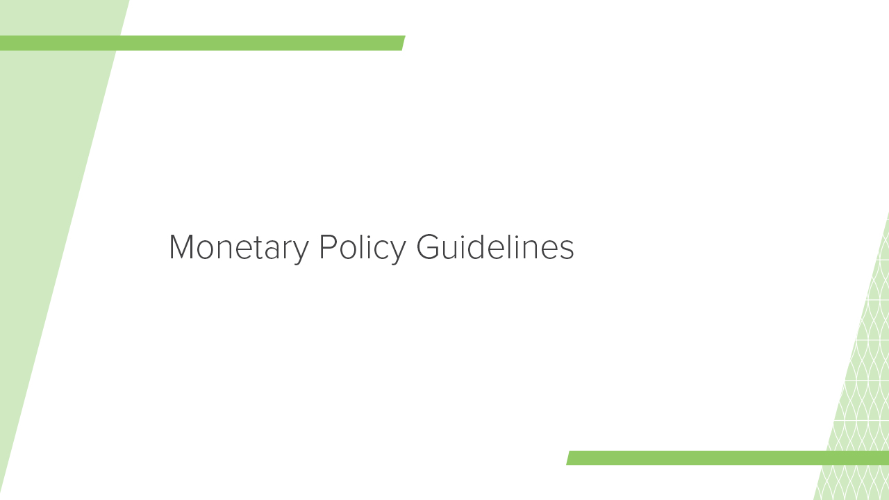 Monetary Policy Guidelines for 2018 and the Medium Term