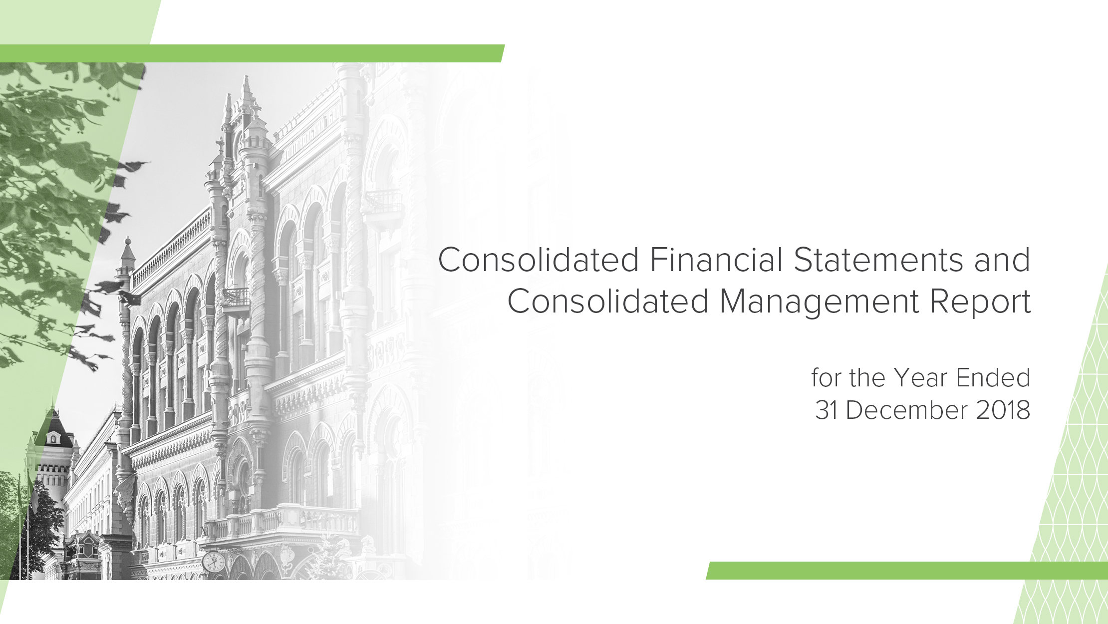 Consolidated Financial Statements Consolidated Management Report for the Year Ended 31 December 2018