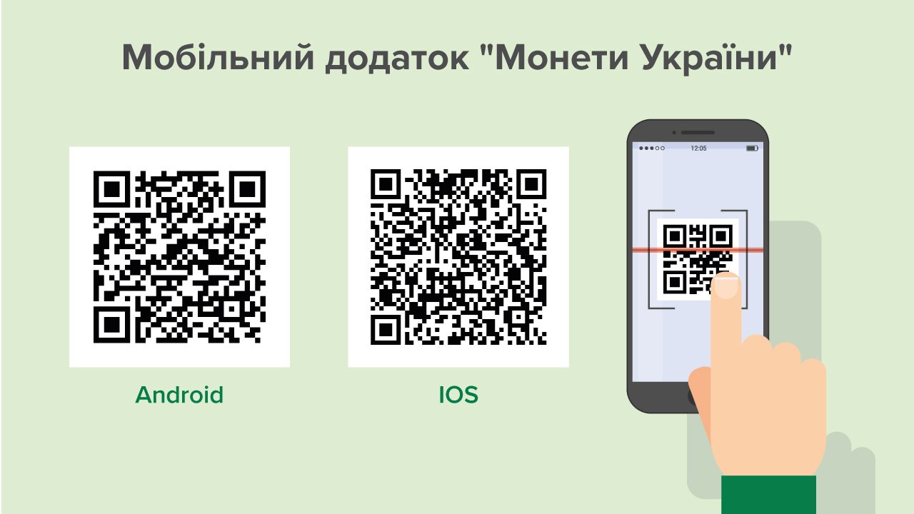 Національний банк розробив мобільний додаток "Монети України"