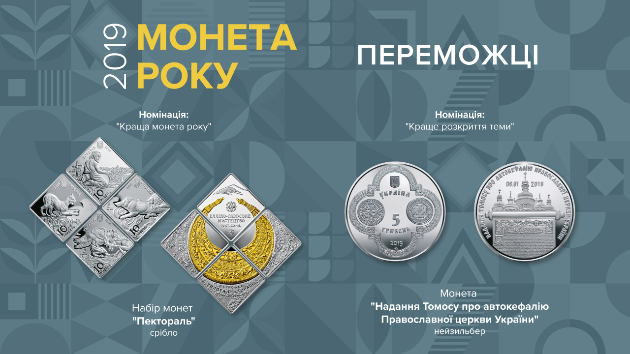Маємо переможців конкурсу “Краща монета року України” за 2019 рік