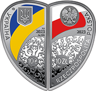 Набір із двох срібних монет “Дружба та братство - найбільше багатство” у футлярі (c) (аверс)