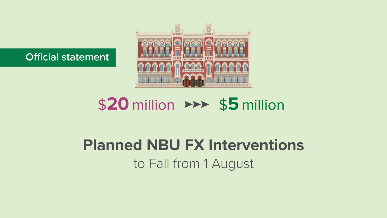 Regular FX Purchase Interventions on Interbank Market Fall from USD 20 million to USD 5 Million per Day